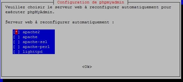 Installation de phpmyadmin