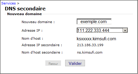 hôte secondaire sur OVH hôte secondaire sur OVH